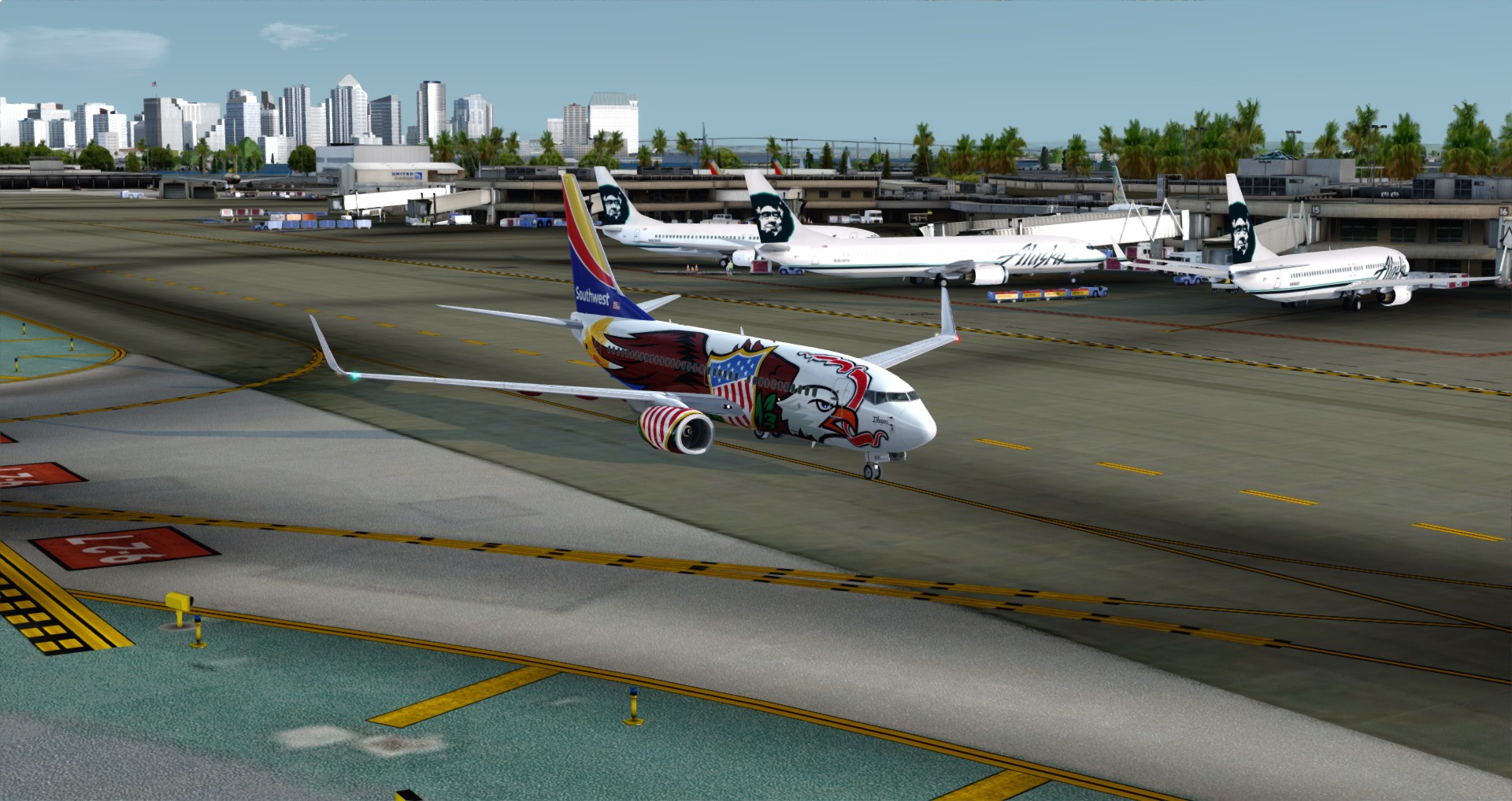 P3D V4 737 Southwest Airlines KSAN-KATL-6750 