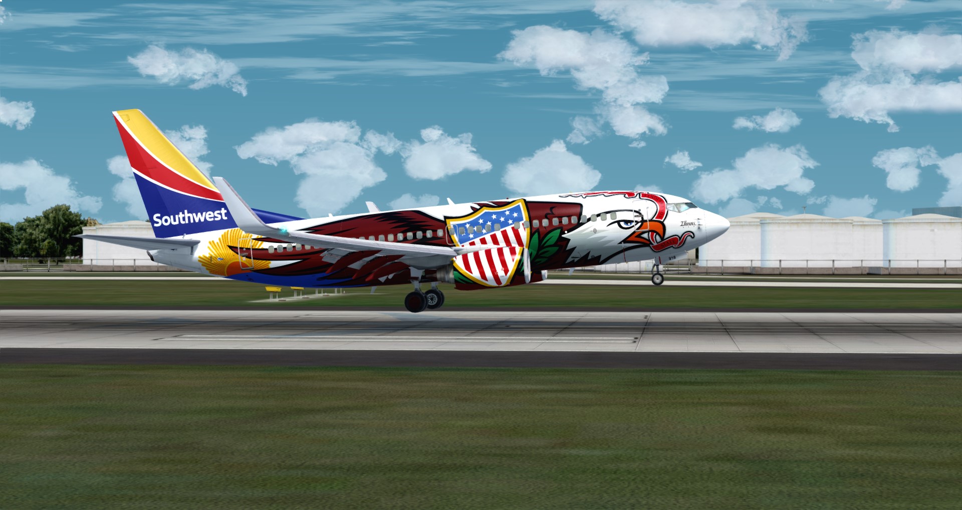 P3D V4 737 Southwest Airlines KSAN-KATL-2867 
