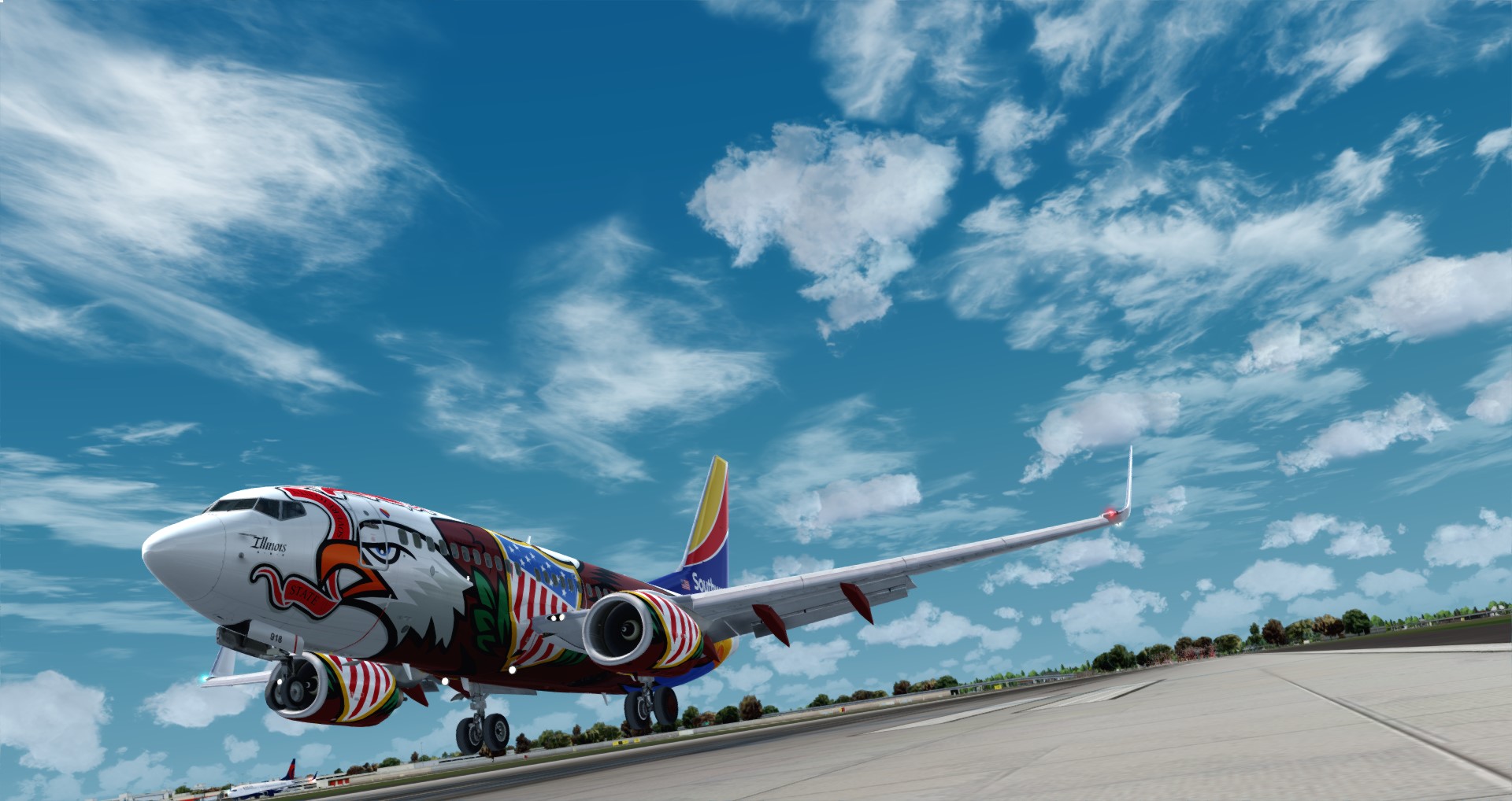 P3D V4 737 Southwest Airlines KSAN-KATL-7749 