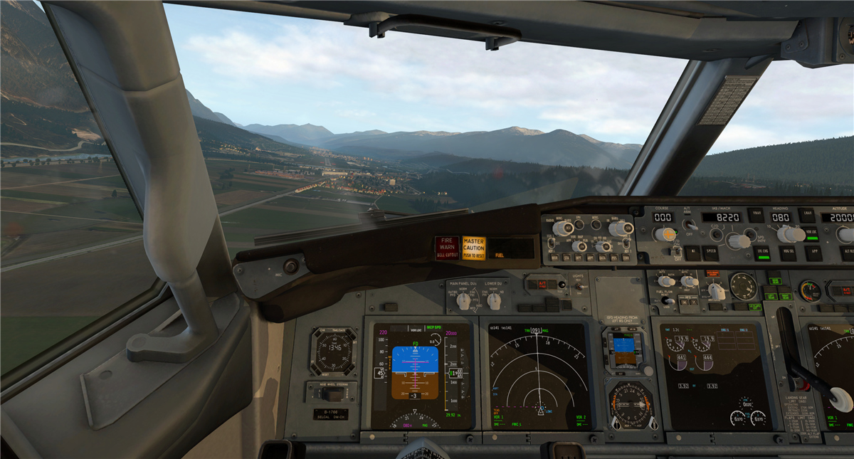 国航B737降落因斯布鲁克机场（XP11）-8107 