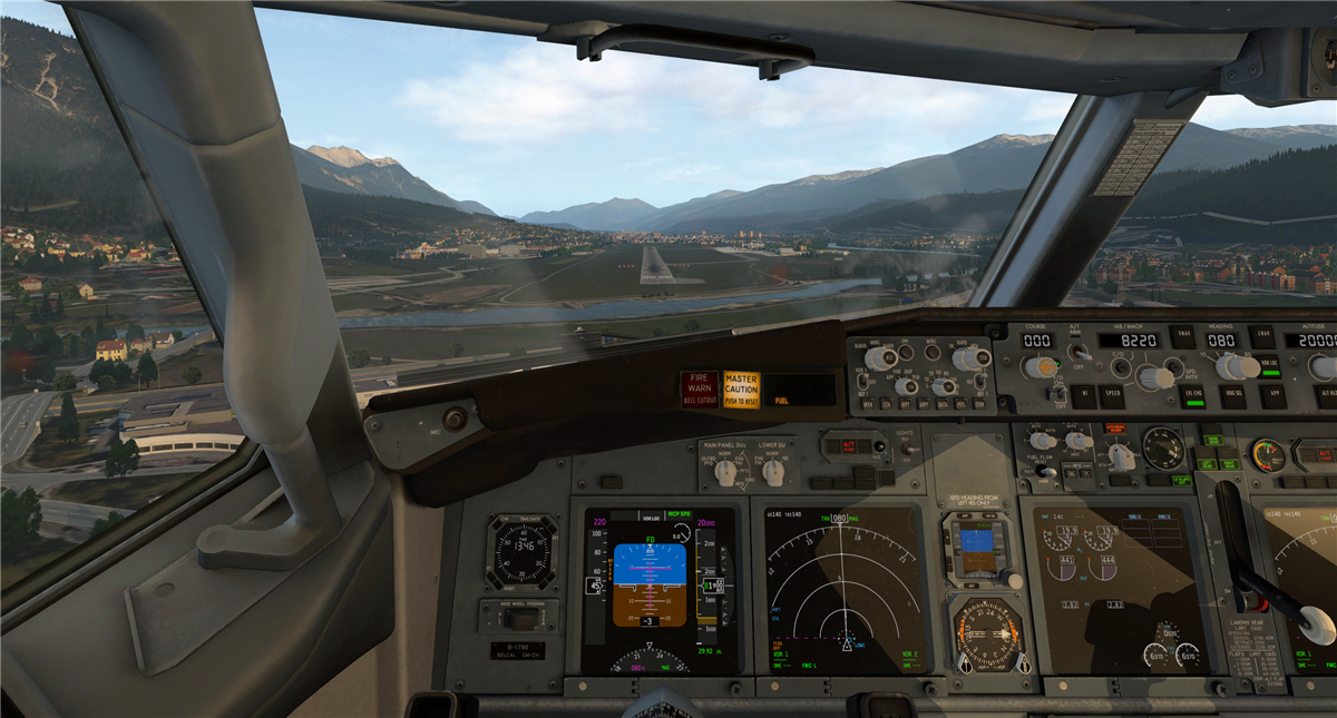 国航B737降落因斯布鲁克机场（XP11）-9375 