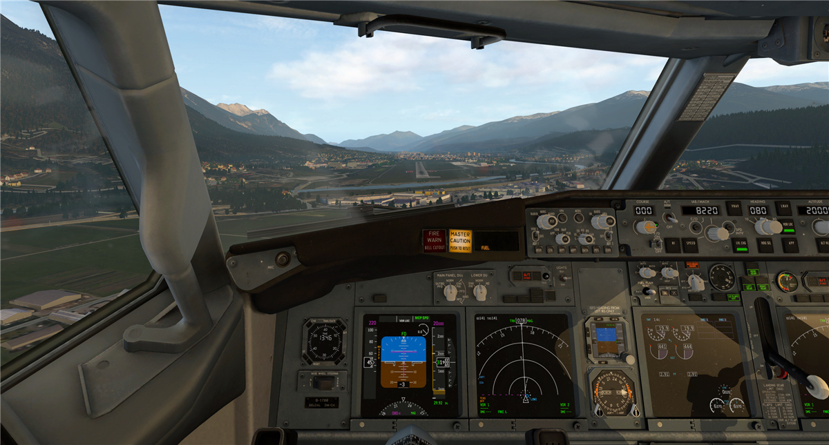 国航B737降落因斯布鲁克机场（XP11）-599 