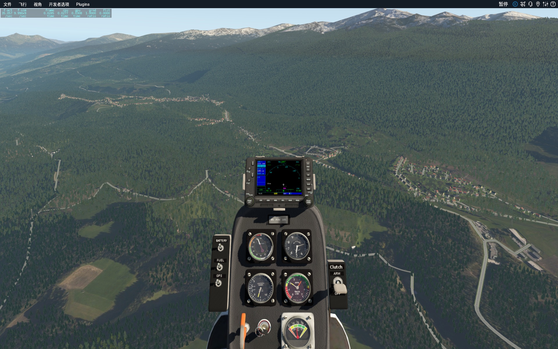 xplane-11旋翼机环城游-因斯布鲁克-9449 