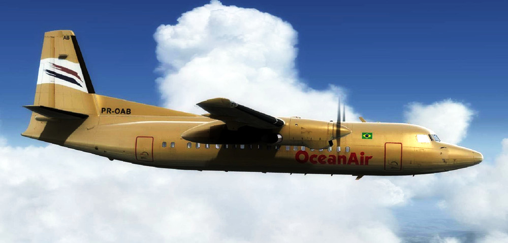 福克50 双发涡轮螺旋桨客机-7595 