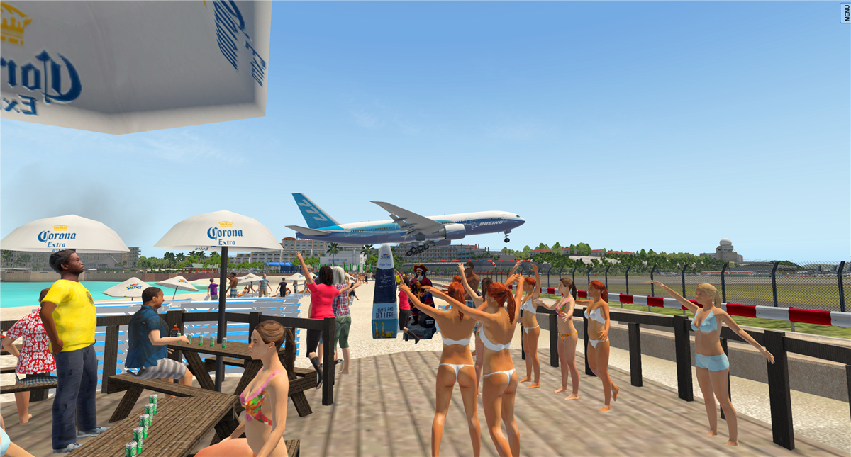 波音777圣马丁岛机场起飞与惊心动魄的降落（XP11）-8022 