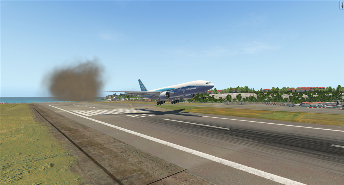波音777圣马丁岛机场起飞与惊心动魄的降落（XP11）-8997 