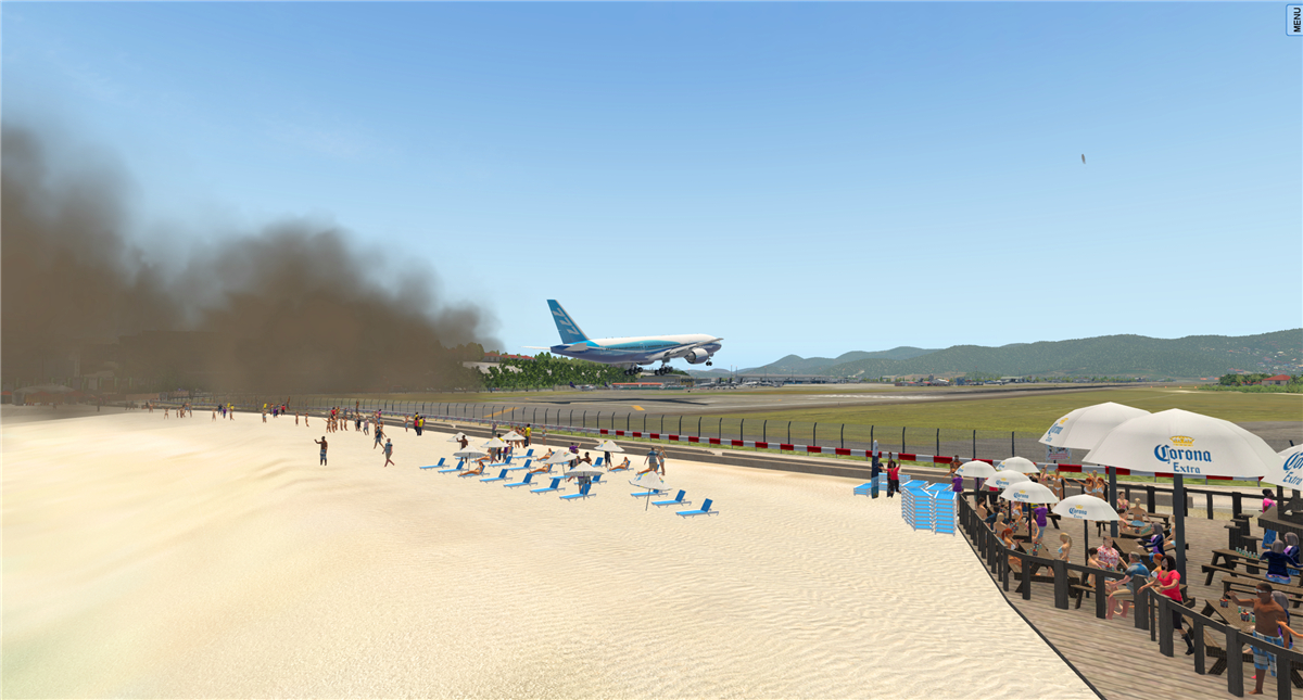 波音777圣马丁岛机场起飞与惊心动魄的降落（XP11）-5747 