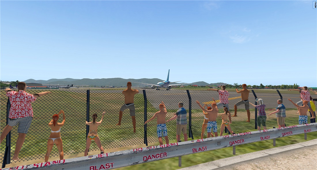 波音777圣马丁岛机场起飞与惊心动魄的降落（XP11）-8077 