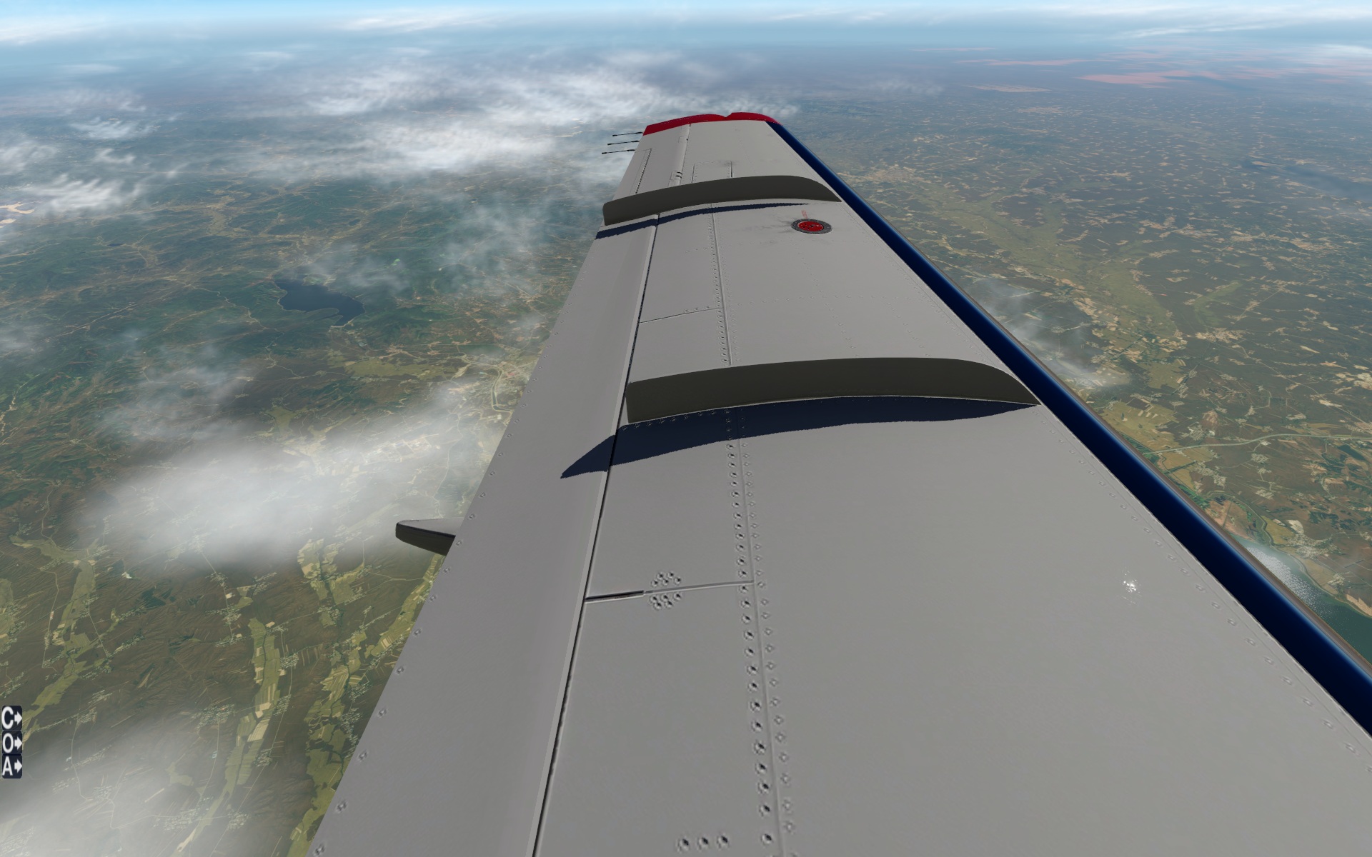 XPLANE-11 41000英尺下的长春上空-4045 