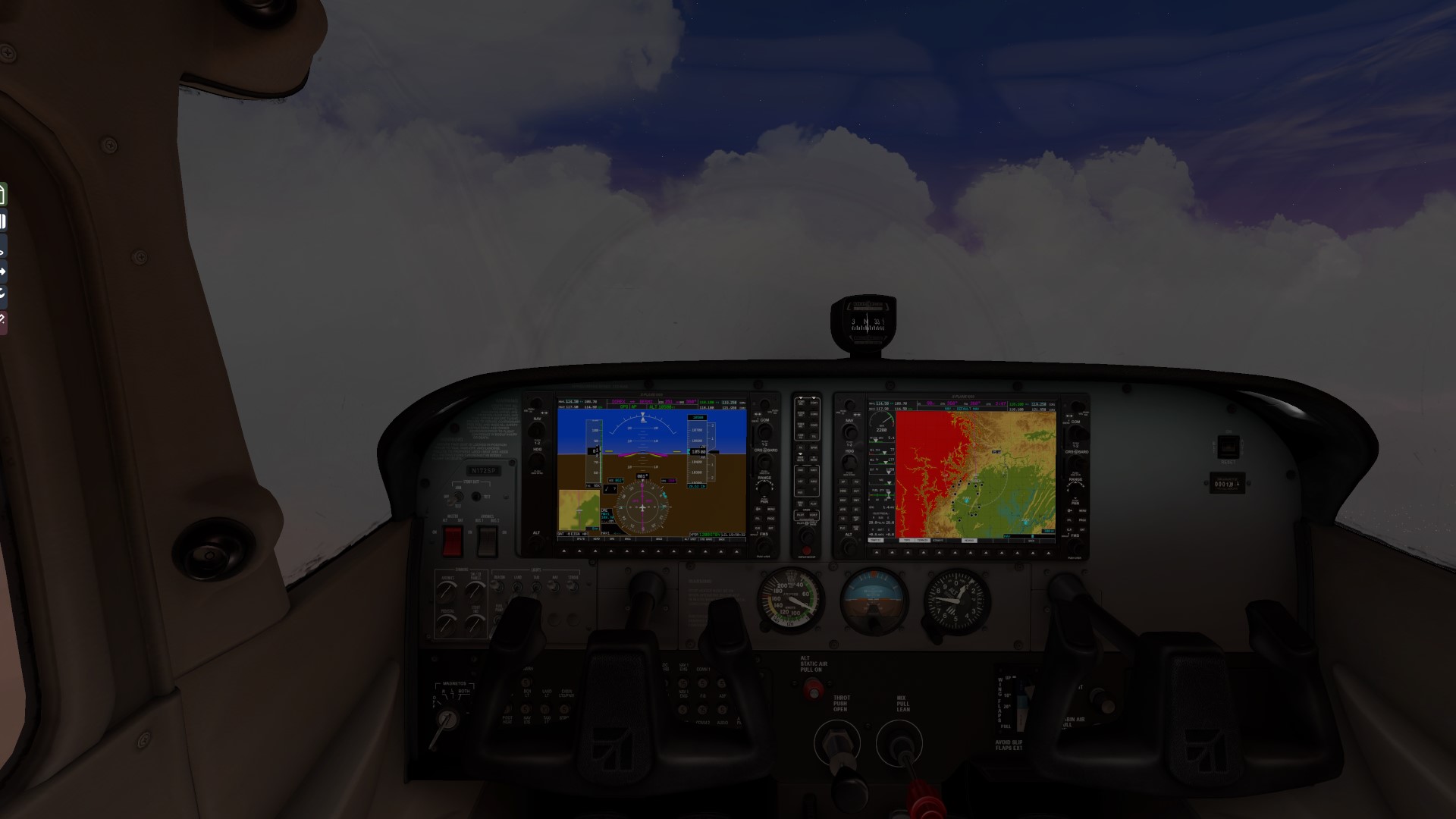xplane11默认的C172自动驾驶时操纵盘是不动的？-6777 