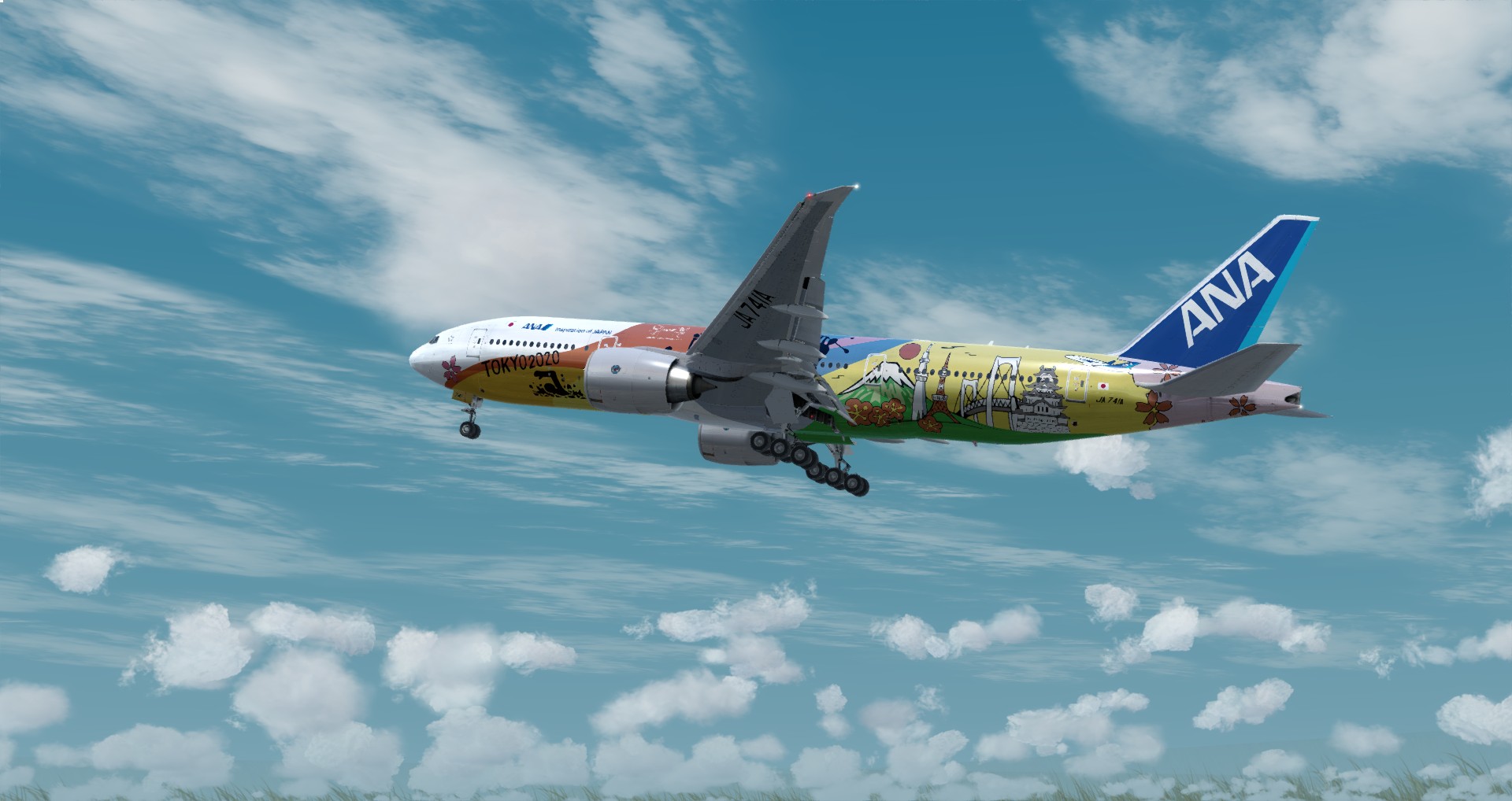 P3D V4 77L All Nippon Airways ZSPD-RJTT-5857 