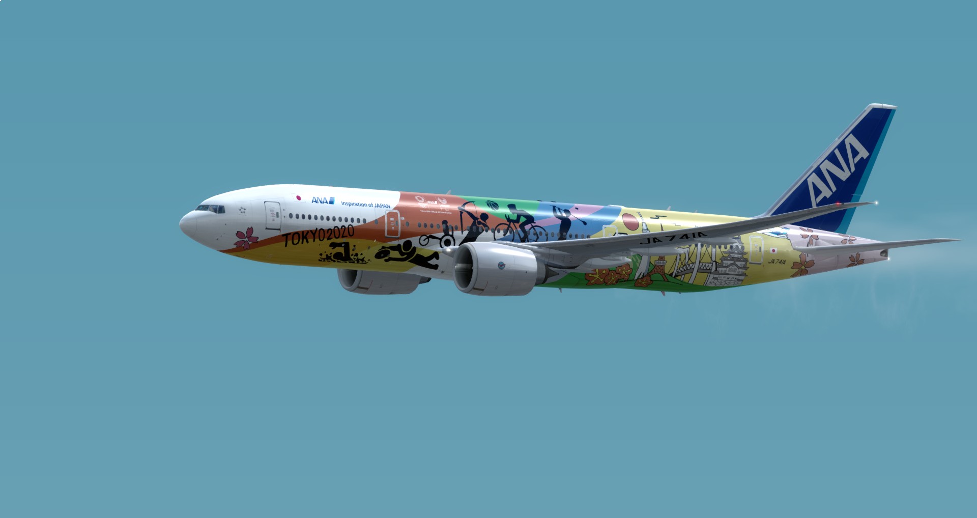 P3D V4 77L All Nippon Airways ZSPD-RJTT-4577 