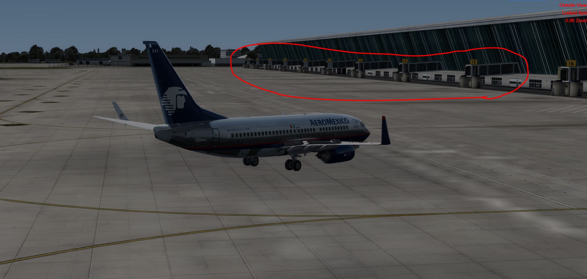 论坛上下的ZSPD装完后怎么没有登机桥?-5676 