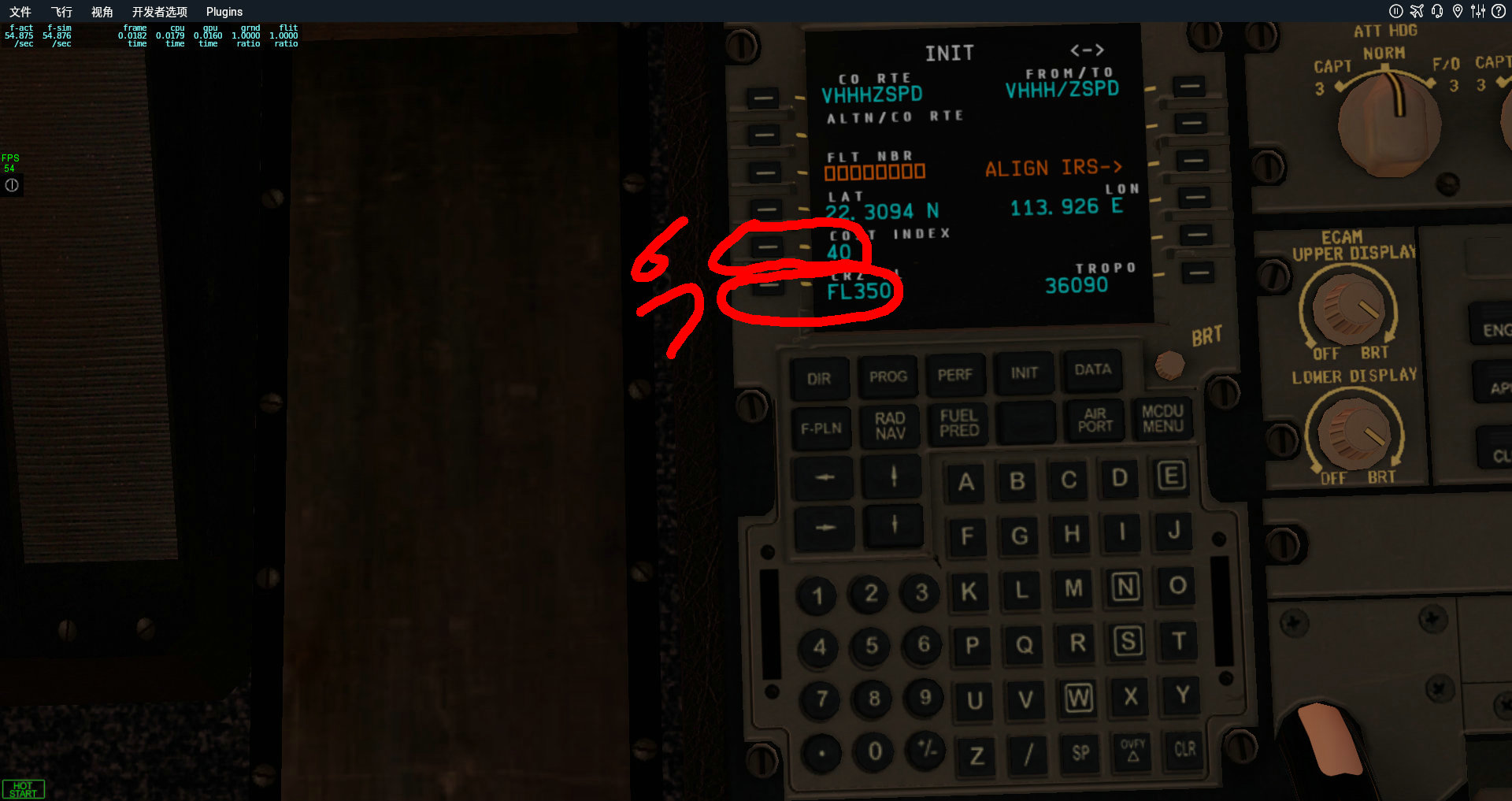 x-plane11 CO ROUTE公司航路输入-2596 
