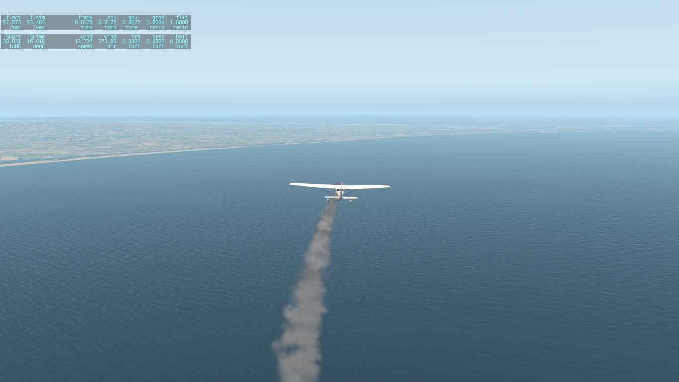 XP11 C172拉黑烟是怎么回事？-2530 