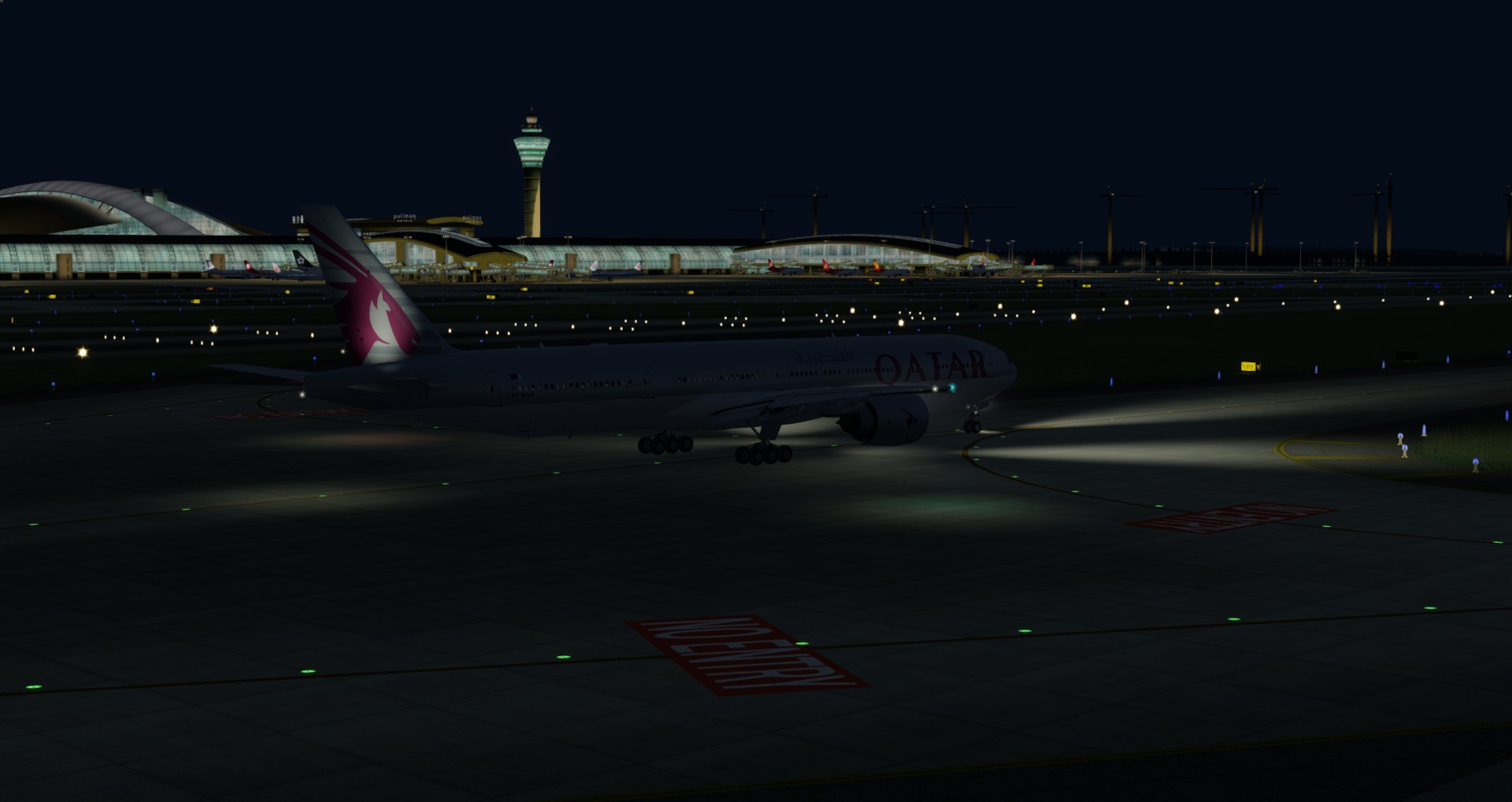 P3D V4 77W Qatar Airways ZGGG-OTHH-512 