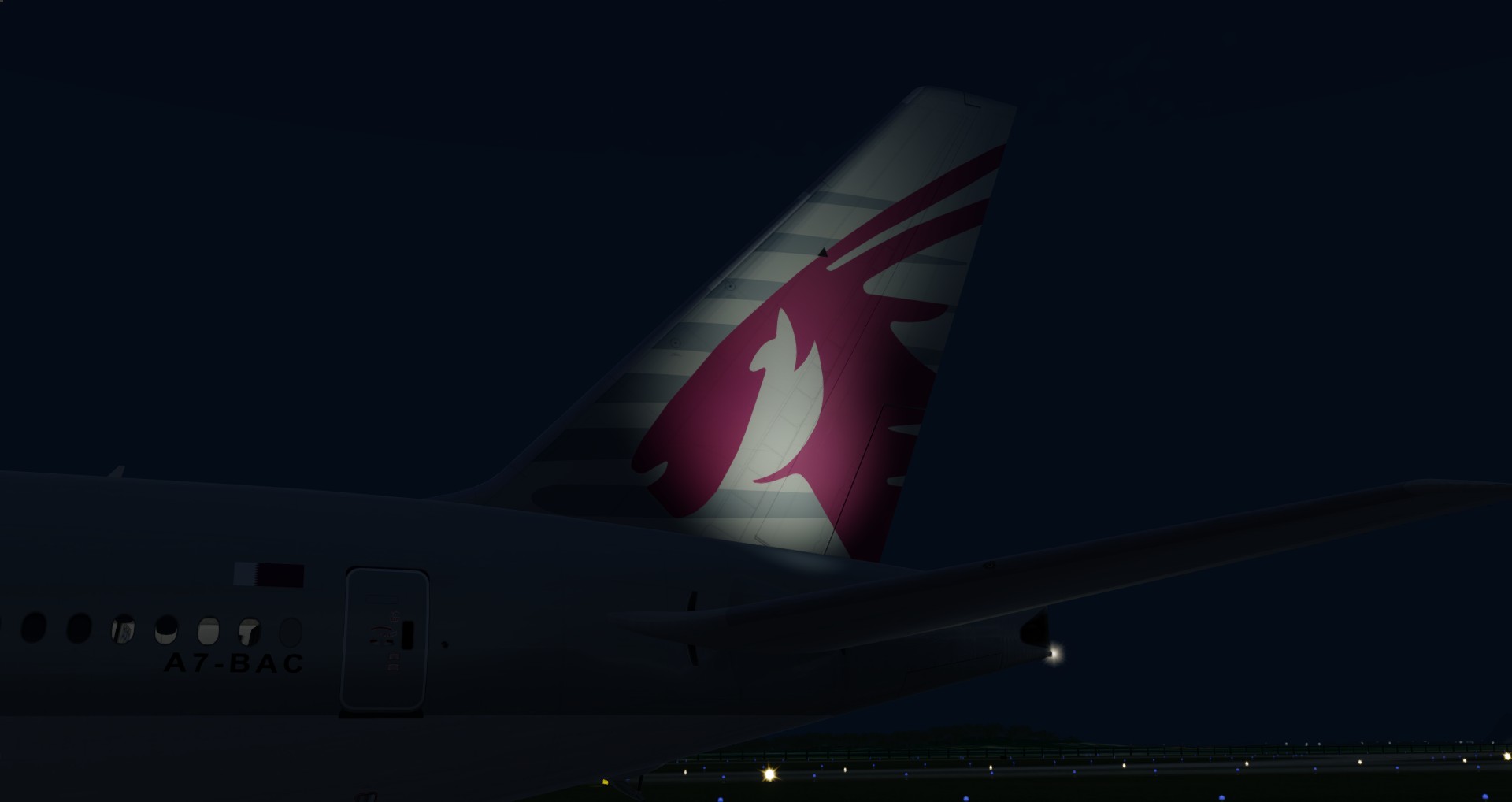 P3D V4 77W Qatar Airways ZGGG-OTHH-7493 