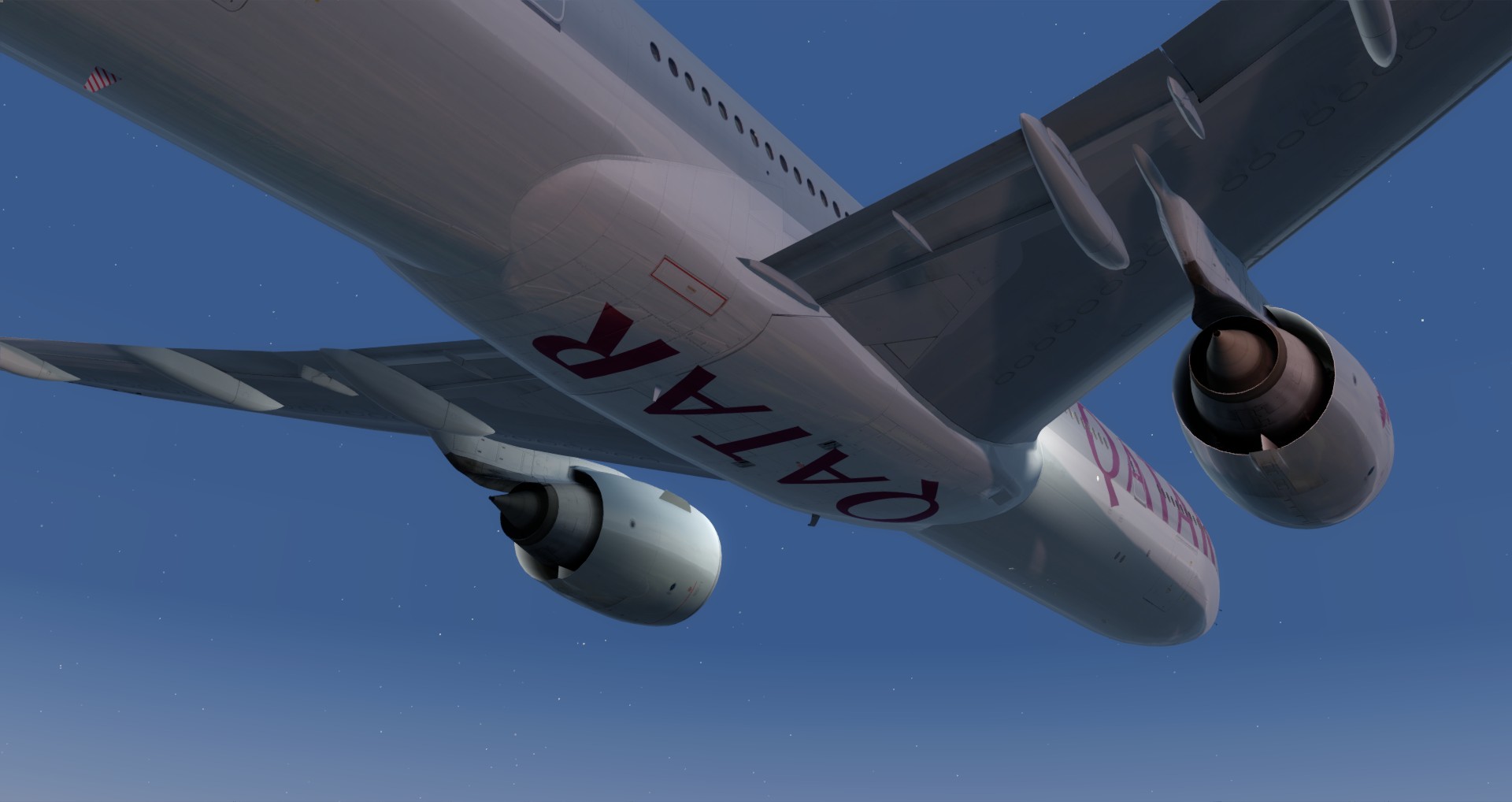 P3D V4 77W Qatar Airways ZGGG-OTHH-6288 