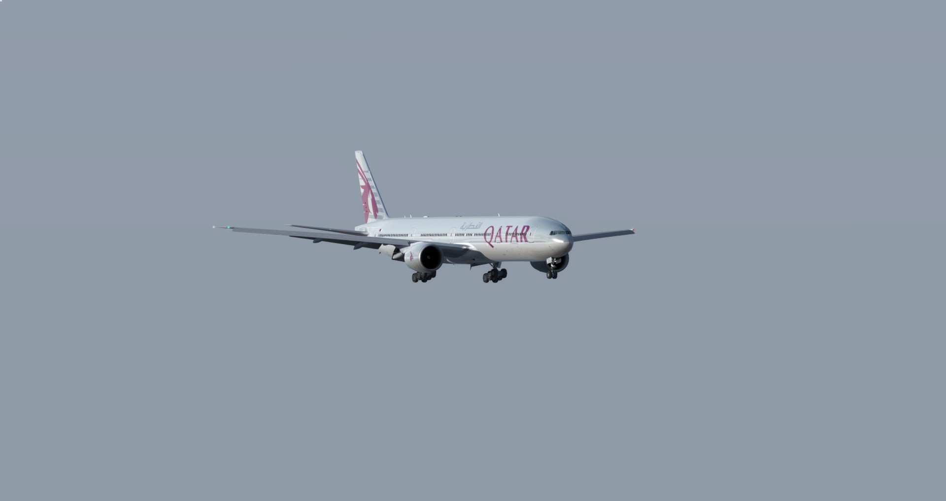 P3D V4 77W Qatar Airways ZGGG-OTHH-5919 