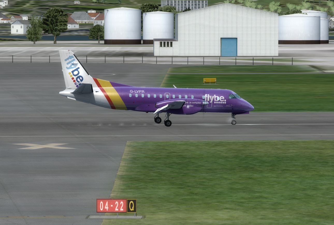 SAAB S340 Flybe @ EGAC-2752 