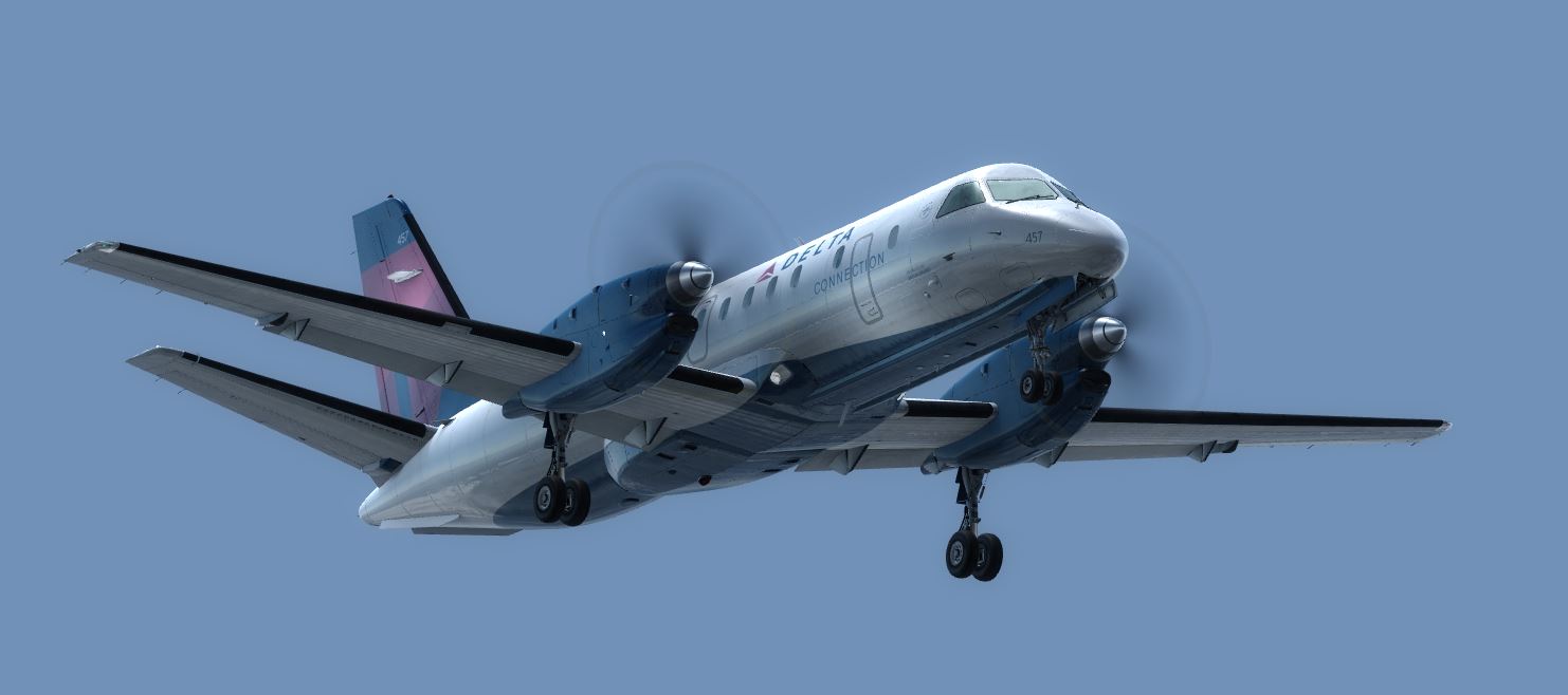 SAAB S340 Delta N457XJ @ KPAE-7460 