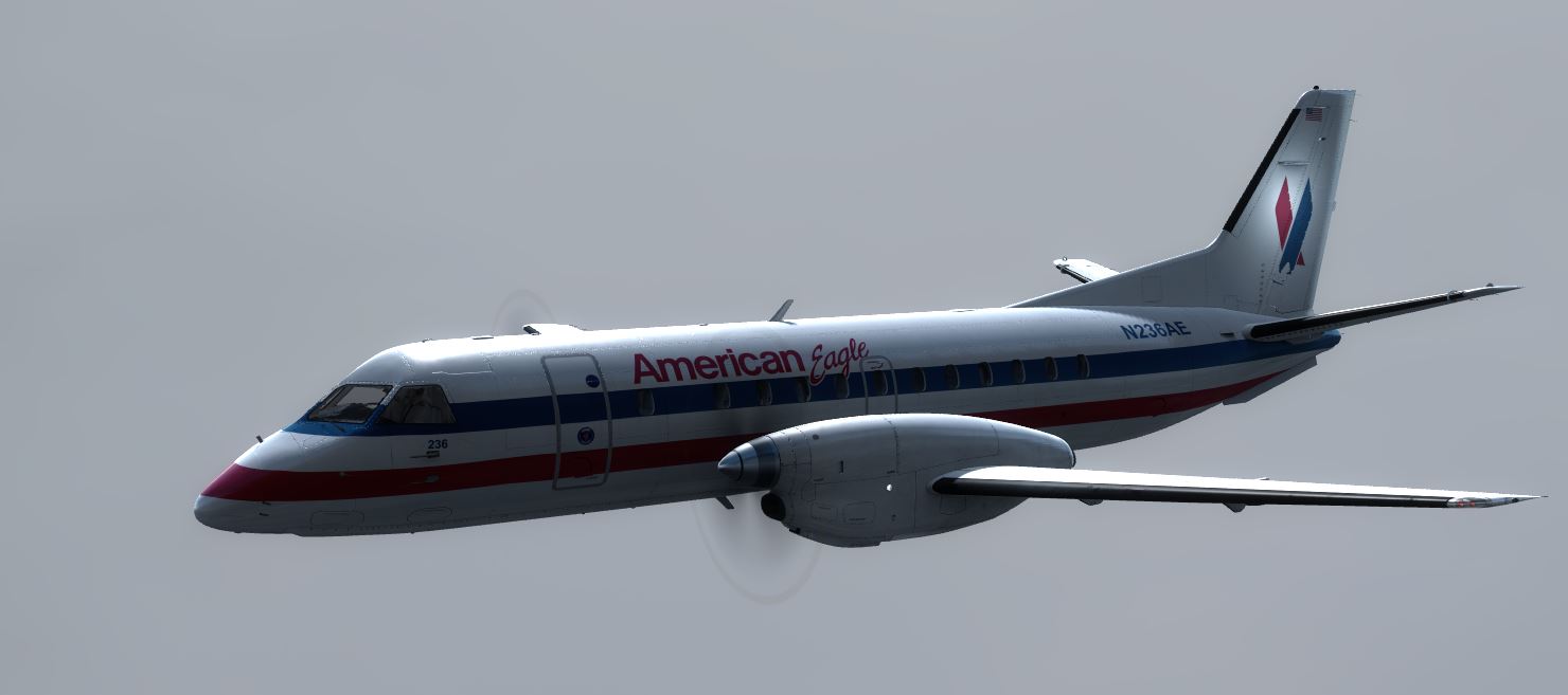 SAAB S340 American Eagle-458 