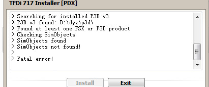 求助，TFDI717安装问题-4350 