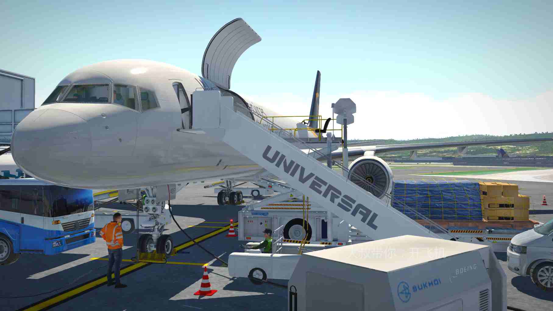 【大叔带你：开飞机】XP11 FF757单发迫降算是没死-3796 