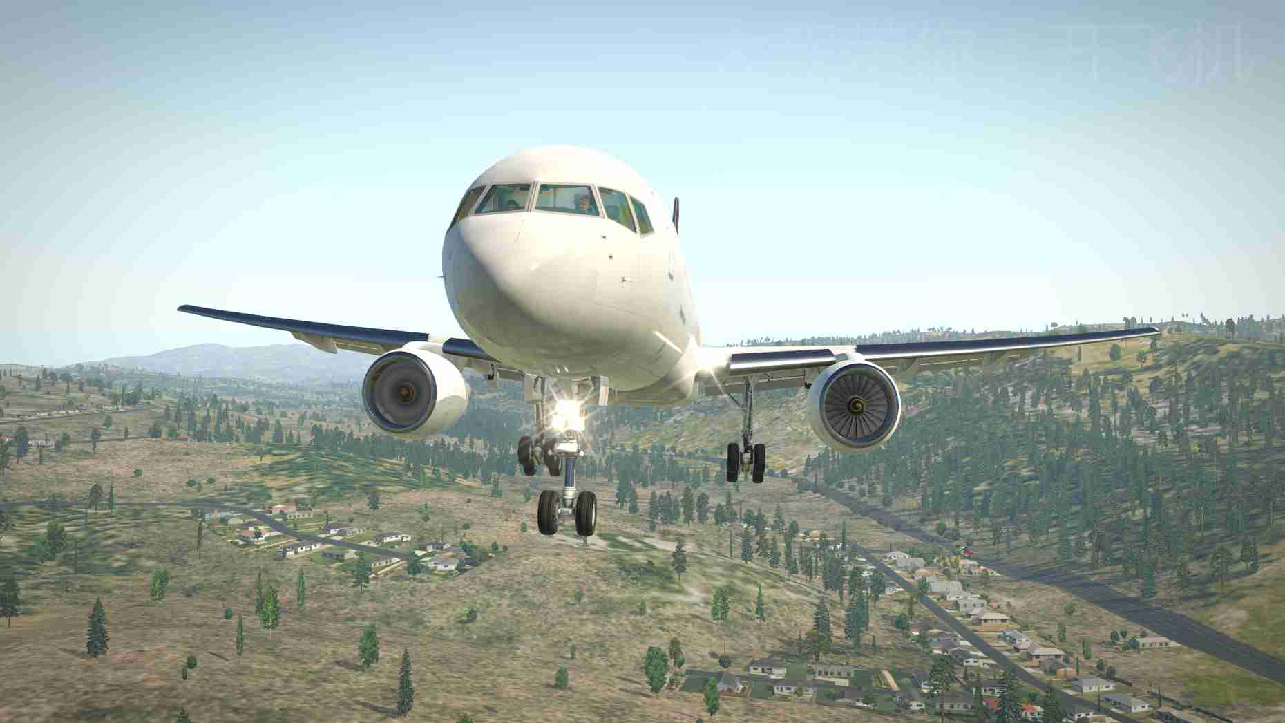 【大叔带你：开飞机】XP11 FF757单发迫降算是没死-8032 