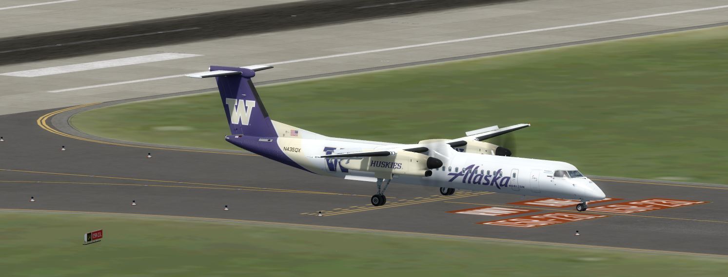 Q400 Alaska Horizon N435QX @ EDDL-1790 