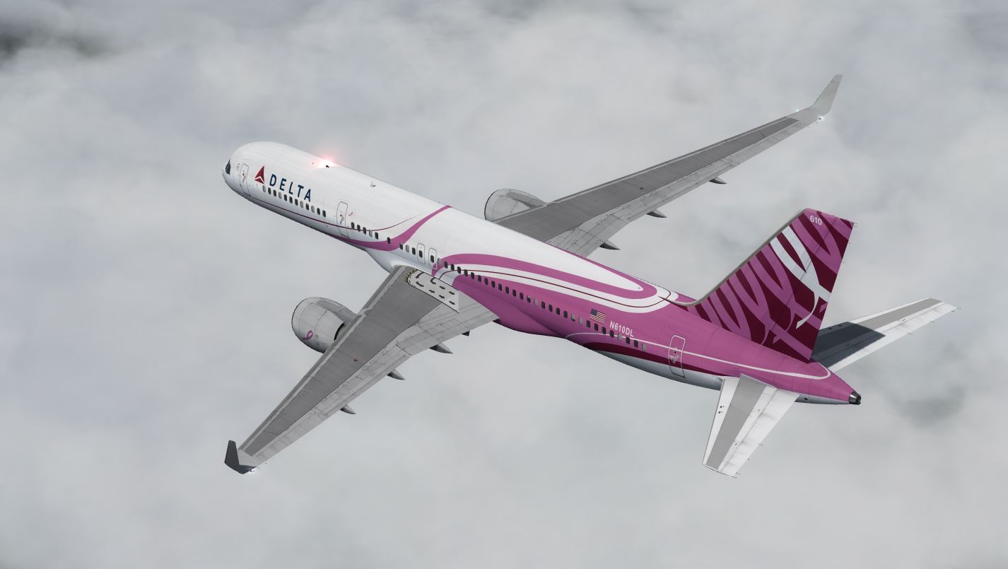 B757 Delta Airline Pink Livery N610DL-2106 