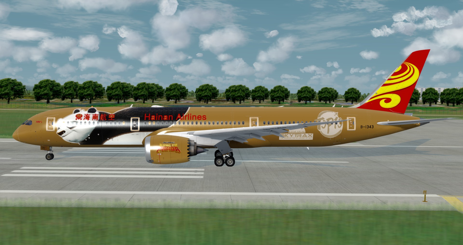 P3D V4 789 Hainan Airlines ZBAA-KSEA-1290 