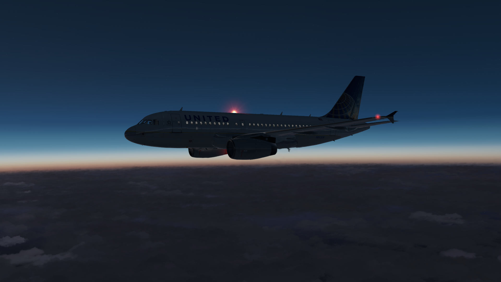 xplane A319 飞行美图-7034 