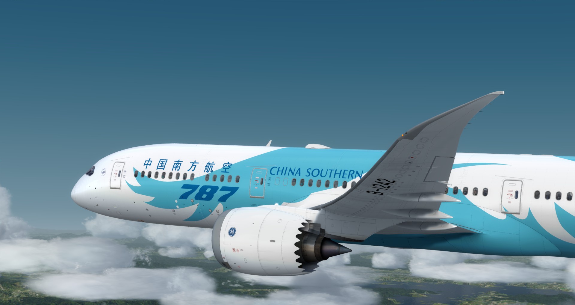 P3D V4 789 China Southern Airlines ZGGG-ZSPD-3308 