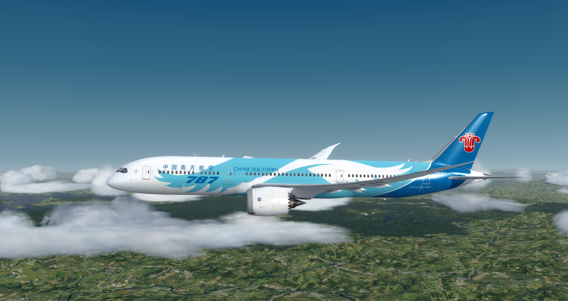 P3D V4 789 China Southern Airlines ZGGG-ZSPD-9822 