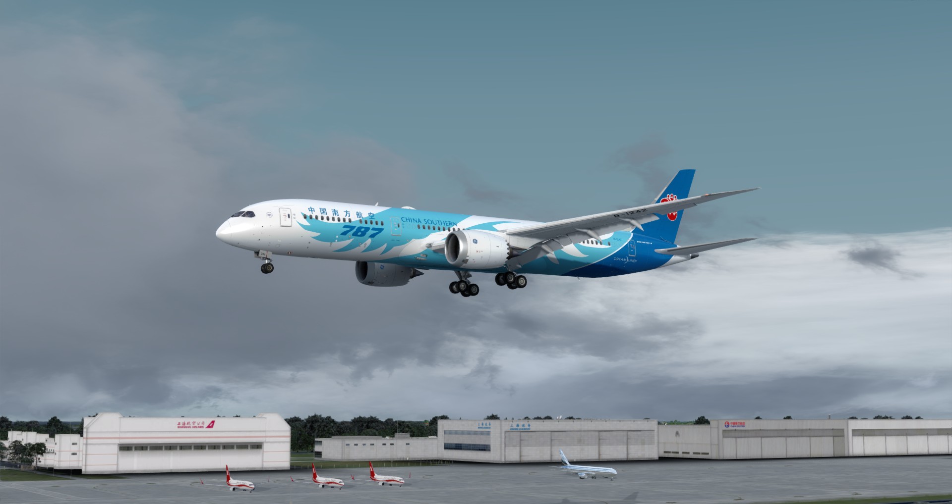 P3D V4 789 China Southern Airlines ZGGG-ZSPD-8417 