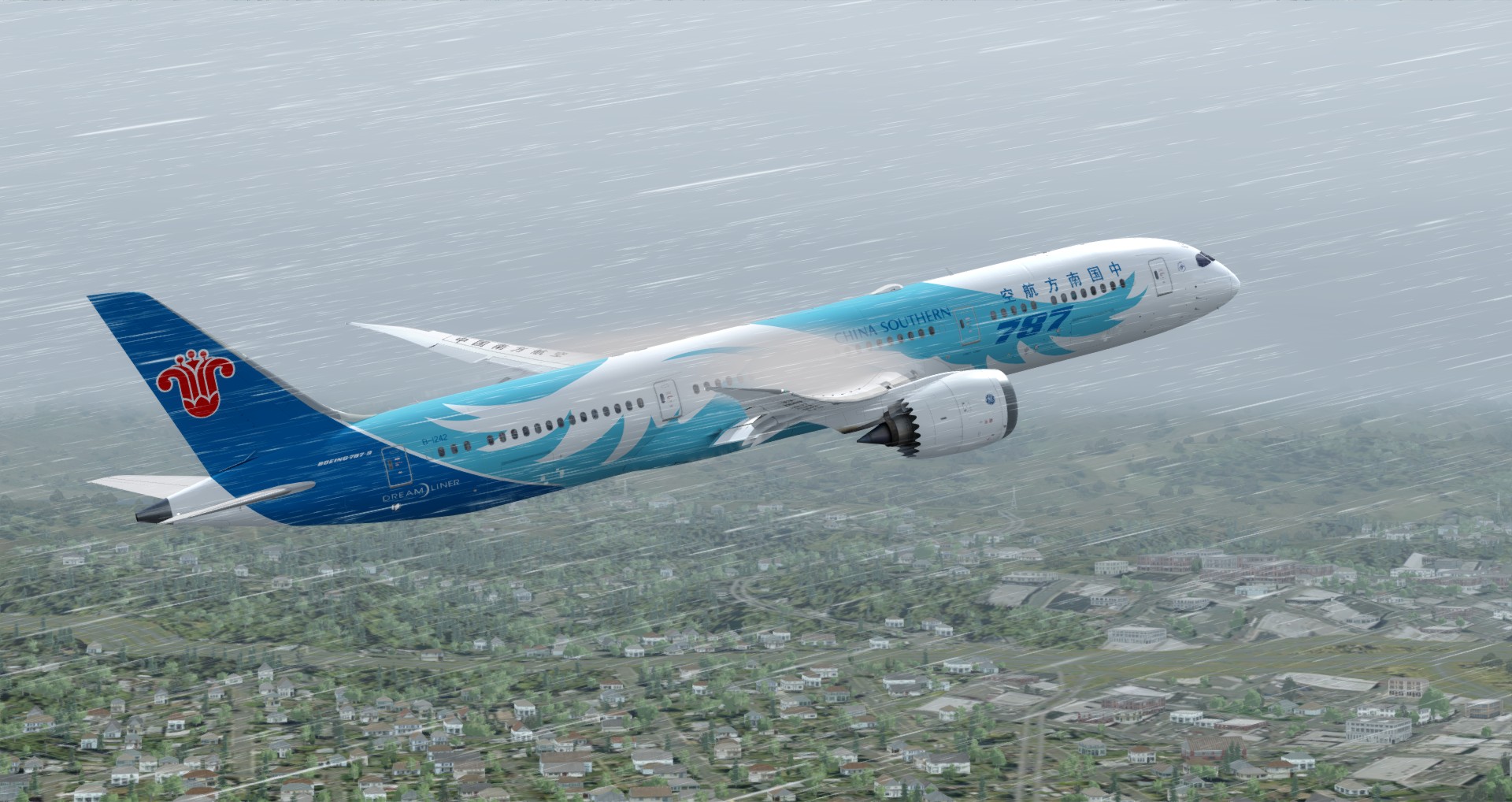 P3D V4 789 China Southern Airlines ZGGG-ZSPD-5305 