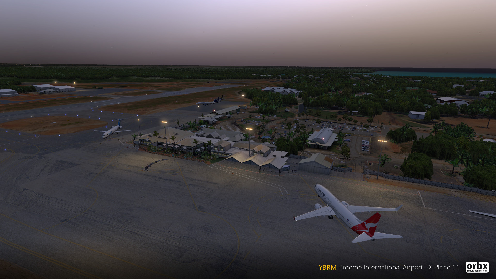 【预告】orbx在XP的首个澳洲作品。布鲁姆国际机场-445 