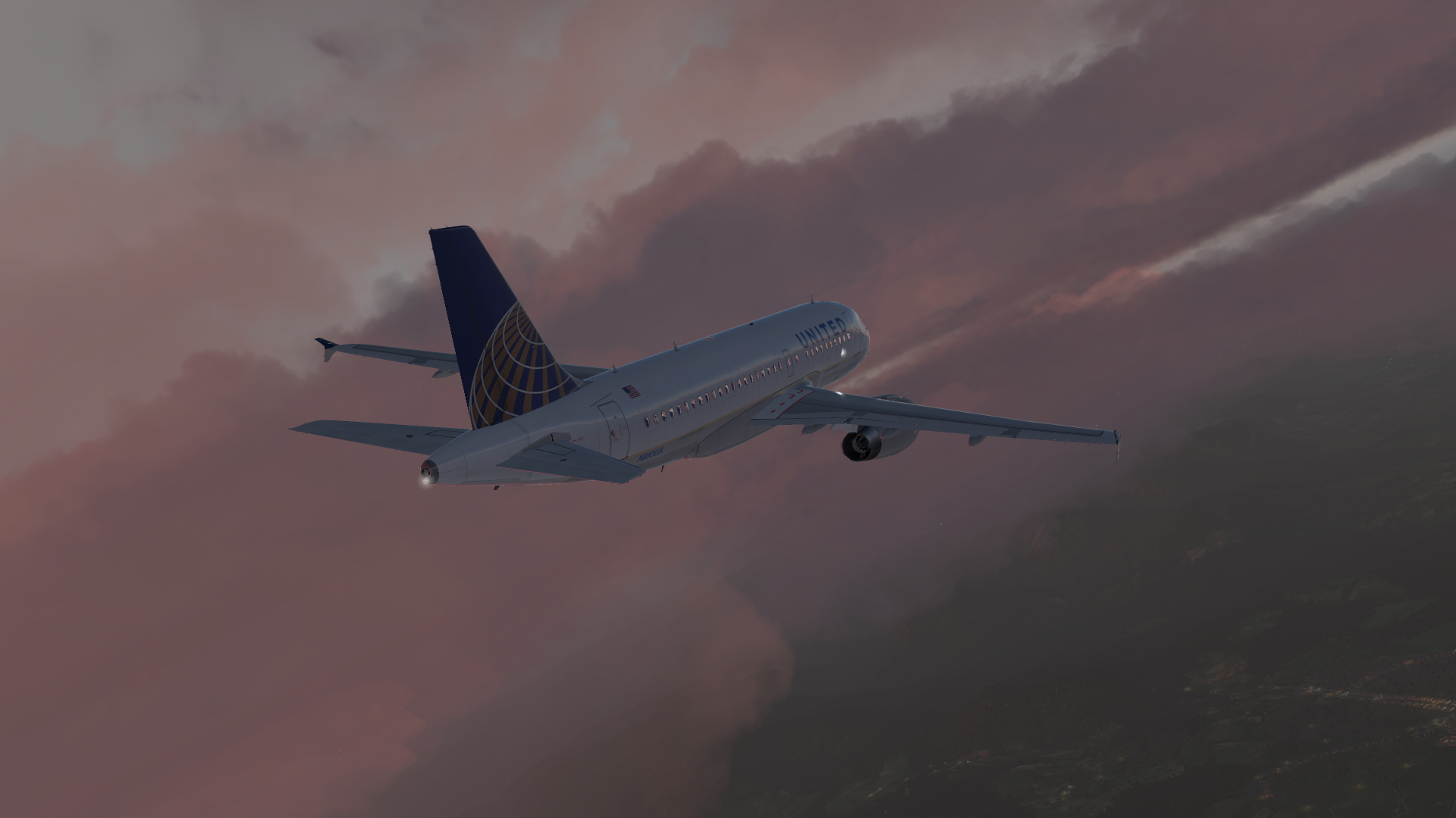xplane11 空客A319南美航线美图再来-5366 