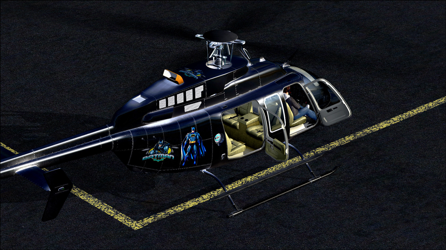 MILVIZ Bell407 蝙蝠侠 （附下载 )-7486 