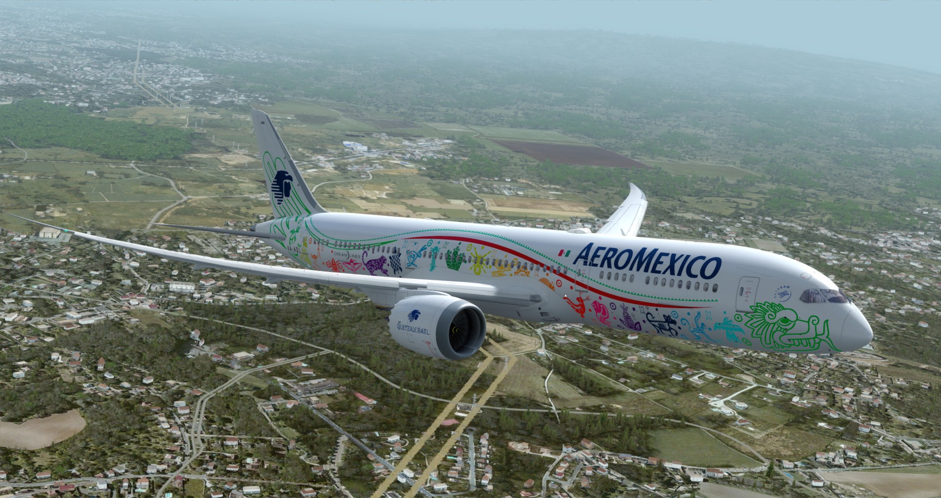 P3D V4 789 Mexicana SBGR-LFPG-7084 
