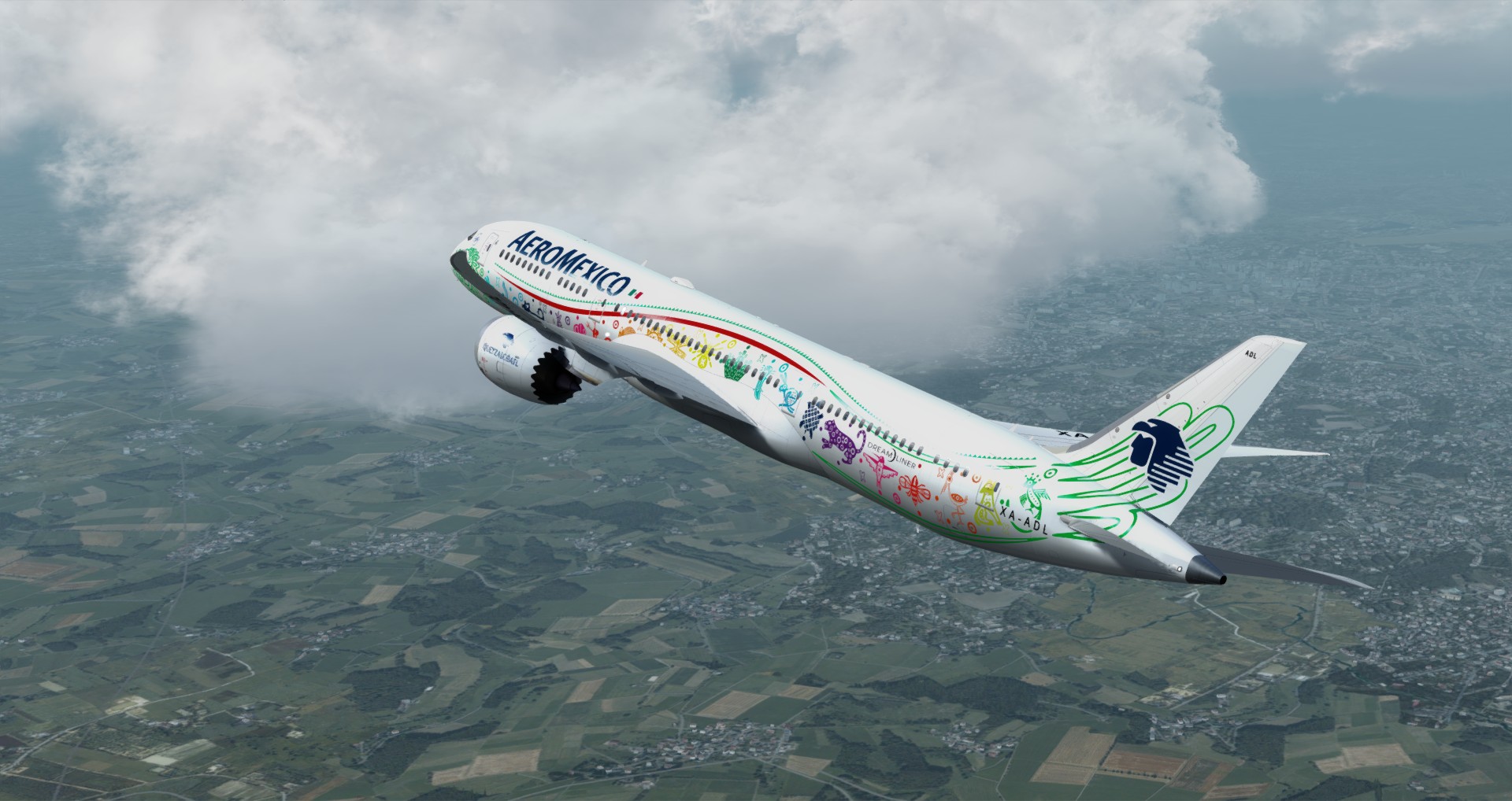 P3D V4 789 Mexicana SBGR-LFPG-6083 