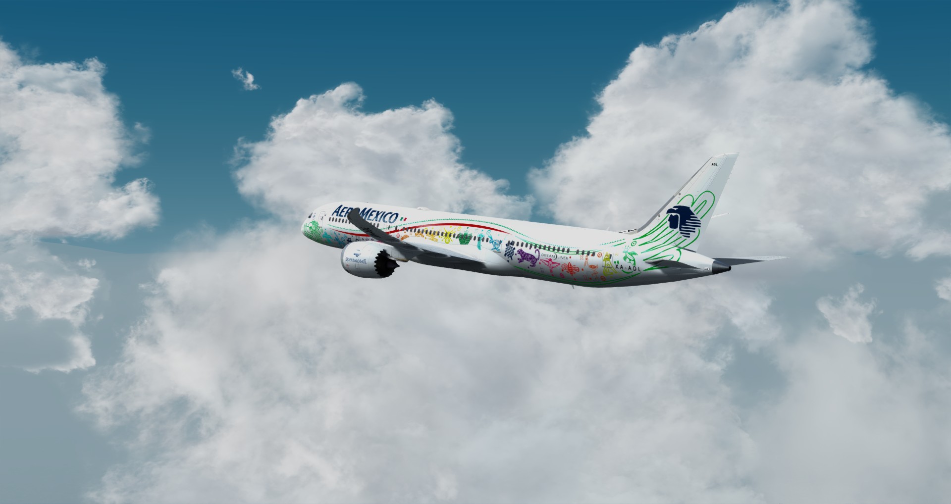 P3D V4 789 Mexicana SBGR-LFPG-2075 