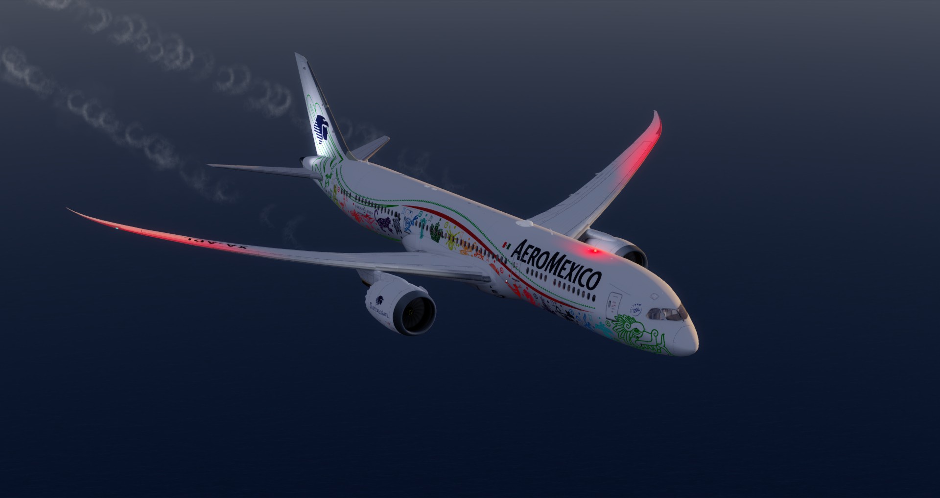 P3D V4 789 Mexicana SBGR-LFPG-1134 