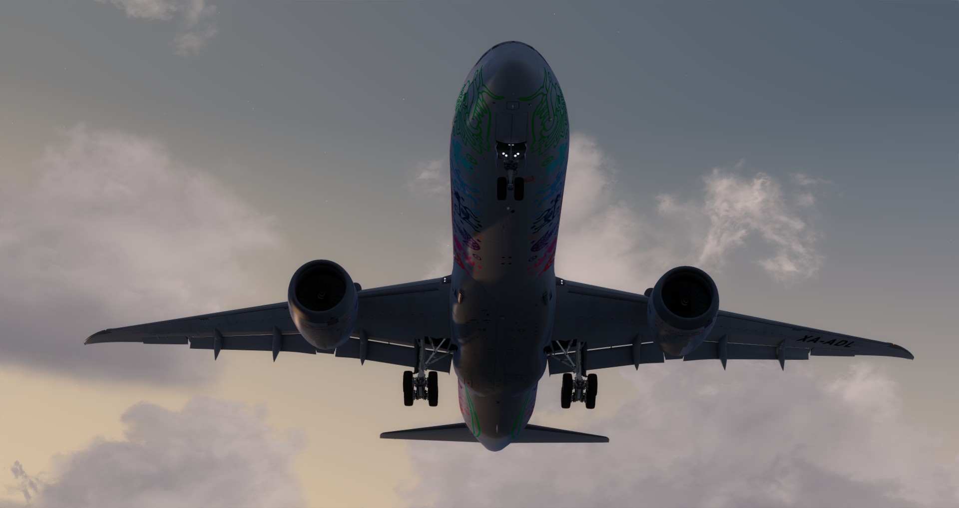 P3D V4 789 Mexicana SBGR-LFPG-860 