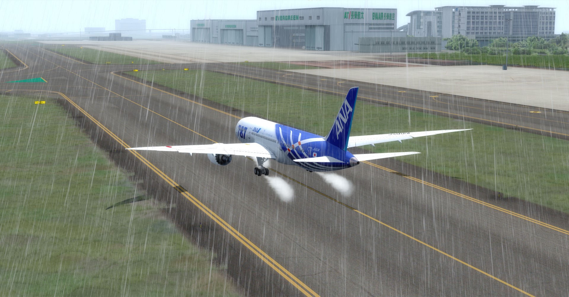 Quality Wings 787  雨天测试-3266 