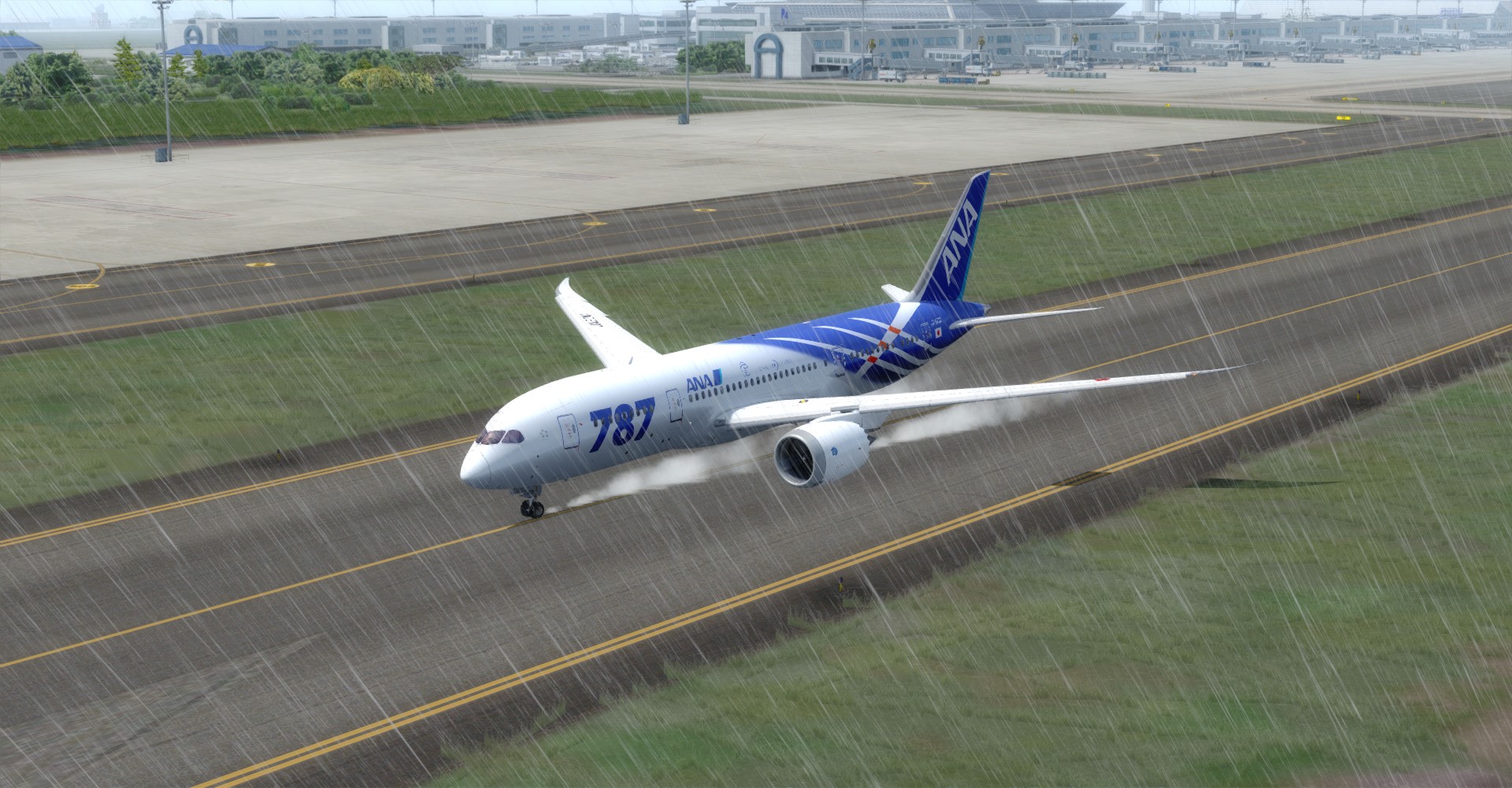 Quality Wings 787  雨天测试-4881 