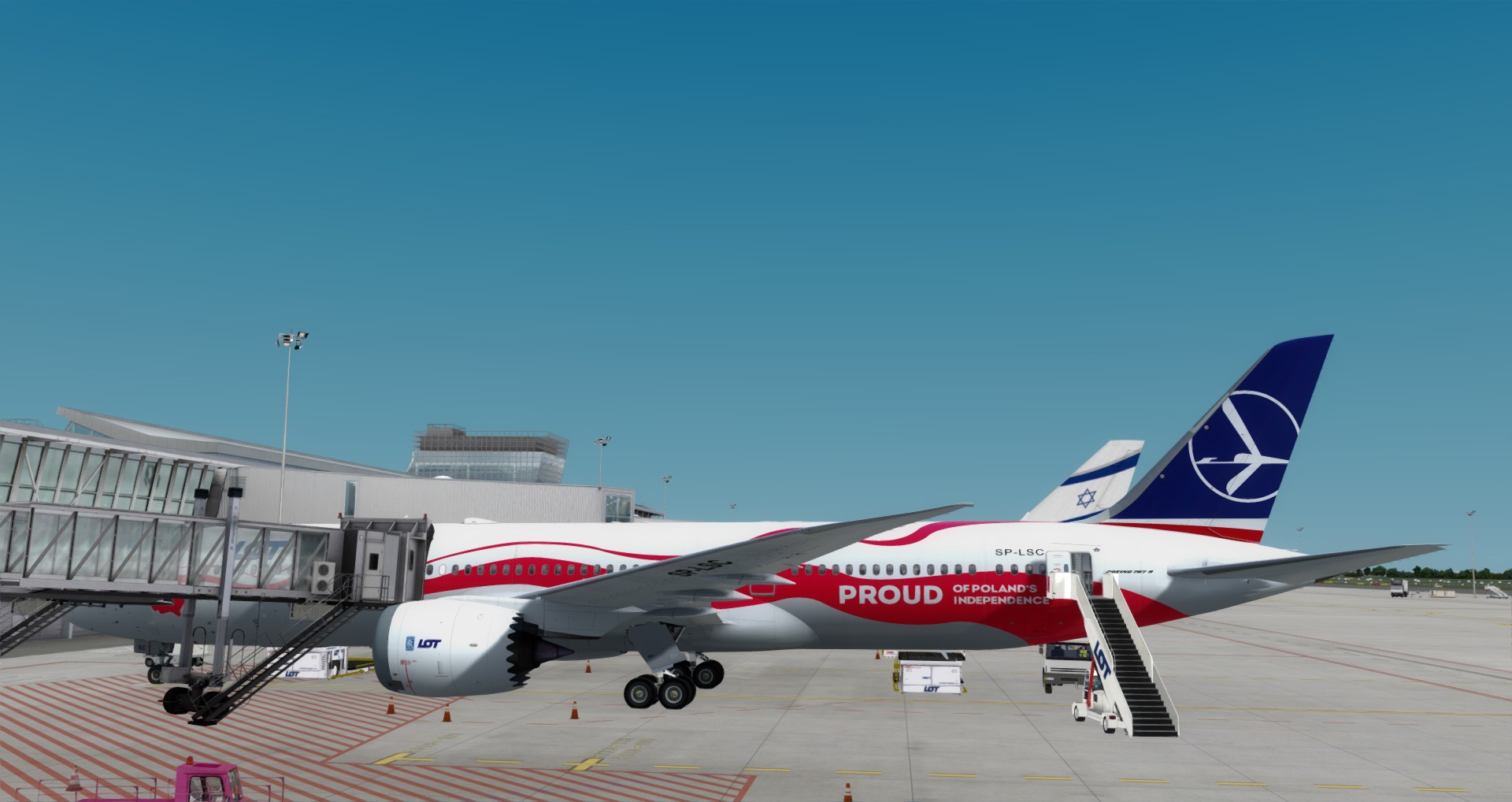 P3D V4 789 LOT EPWA-ZBAA 庆祝波兰独立100周年的纪念涂装-1007 