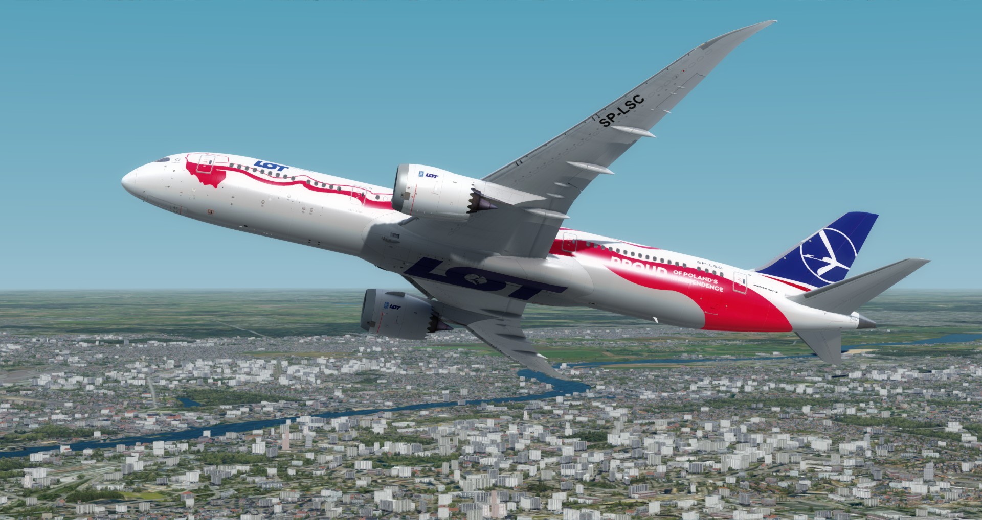 P3D V4 789 LOT EPWA-ZBAA 庆祝波兰独立100周年的纪念涂装-783 