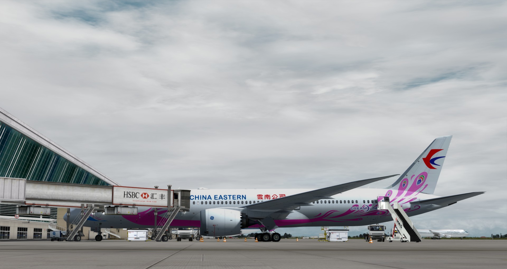 P3D V4 789 China Eastern Airlines ZSPD-VHHH-1314 